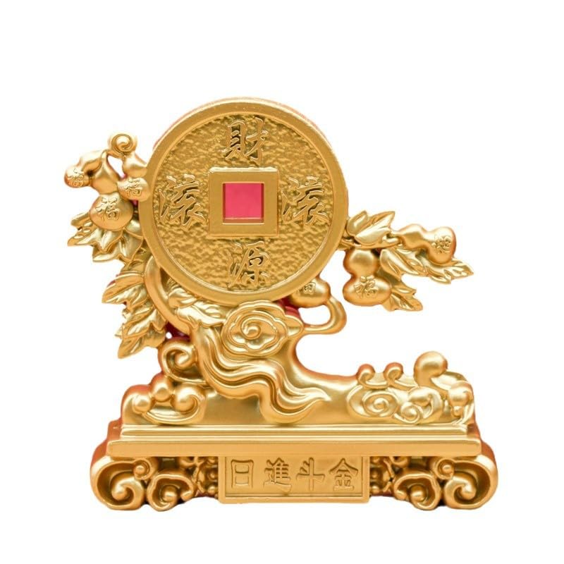 Amazon.co.jp: 合金財源広進八方来財置物オフィスデスクトップ工芸装飾